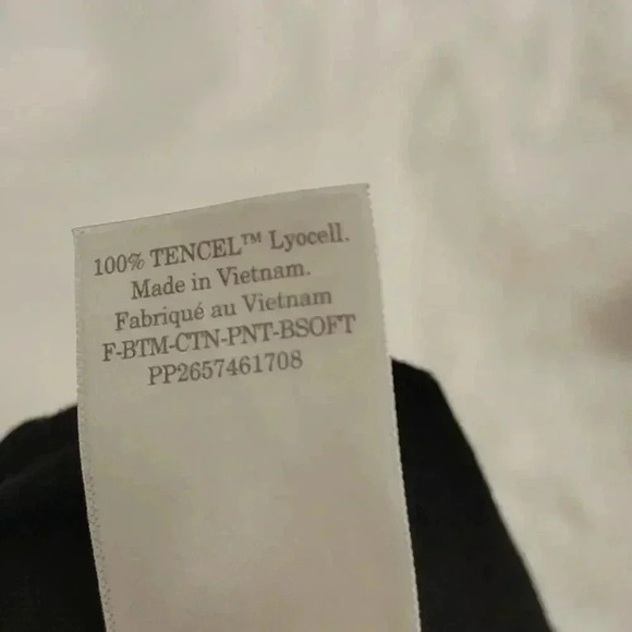 Everlane Sz 6 Black Chino Buttersoft High Rise Tapered Tencel Relax Pant Grunge - Picture 14 of 14